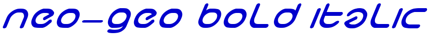 neo-geo bold italic フォント